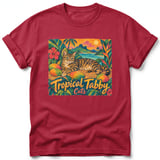 Tropical Tabby ~ Comfort Colors Premium Tee thumbnail 2