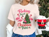 Flocking Around The Christmas Tree Tee thumbnail 1