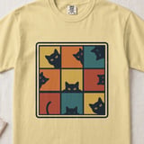 Retro Peeking Cats T-Shirt, Vintage Cat Lover Sweatshirt, Cute Kitty Tee, Funny Cat Mom Gift Shirt for Pet Owners thumbnail 6