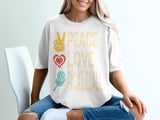 Pickleball Comfort Colors Shirt, Peace Love Pickleball, Vintage Graphic Tee Pickleball Player Gift thumbnail 2