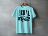 Feral & Floozy T-Shirt, Sassy Wild Woman Tee, Funny Distressed Vintage Style Graphic Top, Humorous Best Friend Bachelorette Gift for Her thumbnail 3