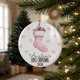 Baby First Christmas Stocking Digital Art thumbnail 5