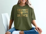 I Destroy Silence Trumpet Graphic Tee thumbnail 2