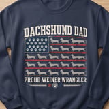 Dachshund Dad American Flag Tee thumbnail 6