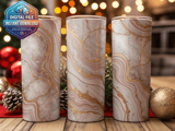 20 oz Skinny Tumbler Wrap, Geode Sublimation Design, Straight and Tapered, Pink Gold Marble Tumbler Digital Download, Tumbler Design thumbnail 2