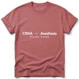 CRNA Anesthesia Steady Hands Tee thumbnail 1