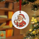 Retro Santa Coffee Ornament thumbnail 2