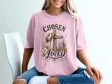 Chosen & Loved Western Christian T-Shirt | Boho Cowgirl Faith Tee, Rustic Cross Scripture 1 Peter 2:9 Top thumbnail 12