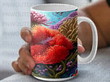 Vibrant Ocean Clownfish Mug Sublimation Wrap Digital Download, Under the Sea Coral Reef 11oz 15oz Design thumbnail 8