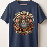 Fuel Tank Love Machine T-Shirt | Funny Beer Belly Humor Dad Shirt | Bearded Biker Husband Gift | Valentine's Day Fathers Day Tee for Him thumbnail 2