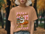 All Booked For Fall Sweatshirt, Cozy Ghost Reading Book Hoodie, Autumn Pumpkin Spice Latte Lover T-Shirt, Librarian Teacher Gift thumbnail 6
