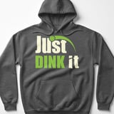 Pickleball Gildan Fleece Hoodie, Just DINK It, Soft Fleece Sportswear Court Pullover thumbnail 4