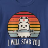 I Will Stab You Nurse Ghost Tee thumbnail 6