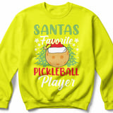 Pickleball Gildan Crewneck Sweatshirt, Santas Favorite Pickleball Player, Court Warm Up thumbnail 10