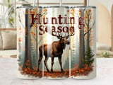 Hunting Season 20oz Tumbler Wrap, Deer Autumn Design, Fall Leaves Tumbler, Nature Lover Gift, Hunter Gift, Outdoor Adventure Wrap thumbnail 1