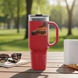 Grand Wagoneer Tumbler, Flaming Car Tumbler, The Waggy Car, Burning Car, Skeleton Driver, Cars Tumbler, Gift for Car Lover thumbnail 5