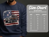 Grand Wagoneer T Shirt, American Flag Tee, Patriotic Car Shirt, 4th of July Gift, Jeep Lover Tee, Vintage Car Tee, SUV Car Tee thumbnail 2