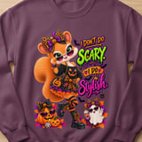 Sally the Squirrel Stylish Halloween Sweatshirt thumbnail 16