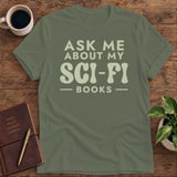 Ask Me About My Sci-Fi Books Softstyle Tee thumbnail 9