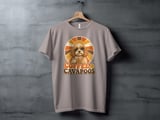 Retro Cavapoo Dog T-Shirt, Coffee & Cavapoos Tee, Vintage Sunshine Groovy Dog Mom Shirt, Iced Coffee Puppy Lover Gift, Boho Pet Owner Top thumbnail 5
