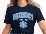 Emergency Department T-Shirt: Retro Nurse ER Medical Care Appreciation Apparel thumbnail 7