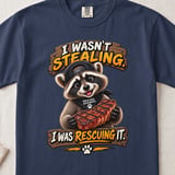 I Wasn't Stealing Raccoon Tee thumbnail 4