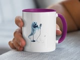 Halloween Mug, Singing Ghost Mug, Spooky Season, Halloween Gifts, Ghost Band, Music Lover, Halloween Party, Cute Cat Mug thumbnail 2