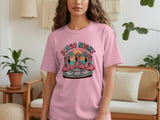 Retro Flamingo Bingo Night Graphic T-Shirt thumbnail 3