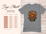 Captain Halloween Pumpkin Patrol Leader Graphic Print Crewneck Sweatshirts Spooky Season Jack O Lantern Design thumbnail 5