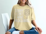 Pickleball Comfort Colors Shirt, Sorry I Can't, I Have Pickleball, Vintage Graphic Tee thumbnail 13