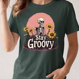 Stay Groovy Skeleton Tee thumbnail 2