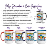 Whimsical Dogs Rainy Day Digital Mug Wrap thumbnail 3