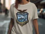 United States Navy T-Shirt | Patriotic Military Crest Tee for Veterans & Active Duty | American Naval Forces Gift thumbnail 7