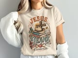 Jesus Jeans & Lesson Plans Teacher T-Shirt | Christian Western Educator Gift Tee | Faith-Inspired Retro Boho Teacher Appreciation Shirt thumbnail 3