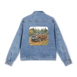Grand Wagoneer Denim Jacket, Off Roading Art, Waggy, 4x4 Gift Idea, Classic SUV, Retro Style, Denim Jacket Option, Misc Products thumbnail 3