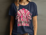 Faux Patchwork Pray Fight Believe Tee thumbnail 14