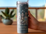 Halloween Horror Tumbler Wrap Digital, Gothic Monsters Sublimation Design for 20oz Skinny Straight Tumbler PNG File thumbnail 3