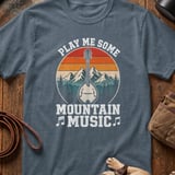 Vintage Mountain Music Mandolin T-Shirt thumbnail 3