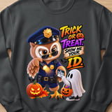 Trick Or Treat Officer Hoot the Owl Sweatshirt thumbnail 1