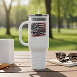 Grand Wagoneer Tumbler, Waggy Car Tumbler, American Flag Design, Vintage Car Gift, Cars at Petralla Shop thumbnail 1