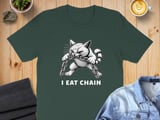 I Eat Chain absurd brain rot Cat Tee thumbnail 4