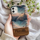 Moonlit Lantern Garden Digital Wallpaper thumbnail 3