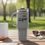 Merry Christmas Wagoneer Tumbler, The Waggy, Car Tumbler, Holiday Tumbler, Grand Wagoneer Christmas, Car Lover Gift, Christmas Gift thumbnail 2
