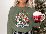 Just a Merry Goose Sweatshirt thumbnail 3