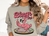 Retro Bingo Night Flamingo Sweatshirt thumbnail 4