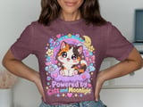 Powered by Cats and Moonlight Tee thumbnail 2