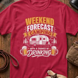 Weekend Forecast Camping Drinking Tee thumbnail 4