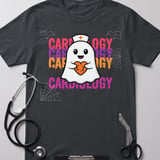 Cardiology Ghost Nurse Tee thumbnail 1