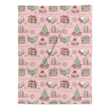 Pink Cozy X-Mas Reader Arctic Fleece Blanket thumbnail 5