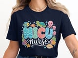 NICU Nurse T-Shirt: Neonatal Intensive Care Unit Ocean Sea Animals Tee thumbnail 7